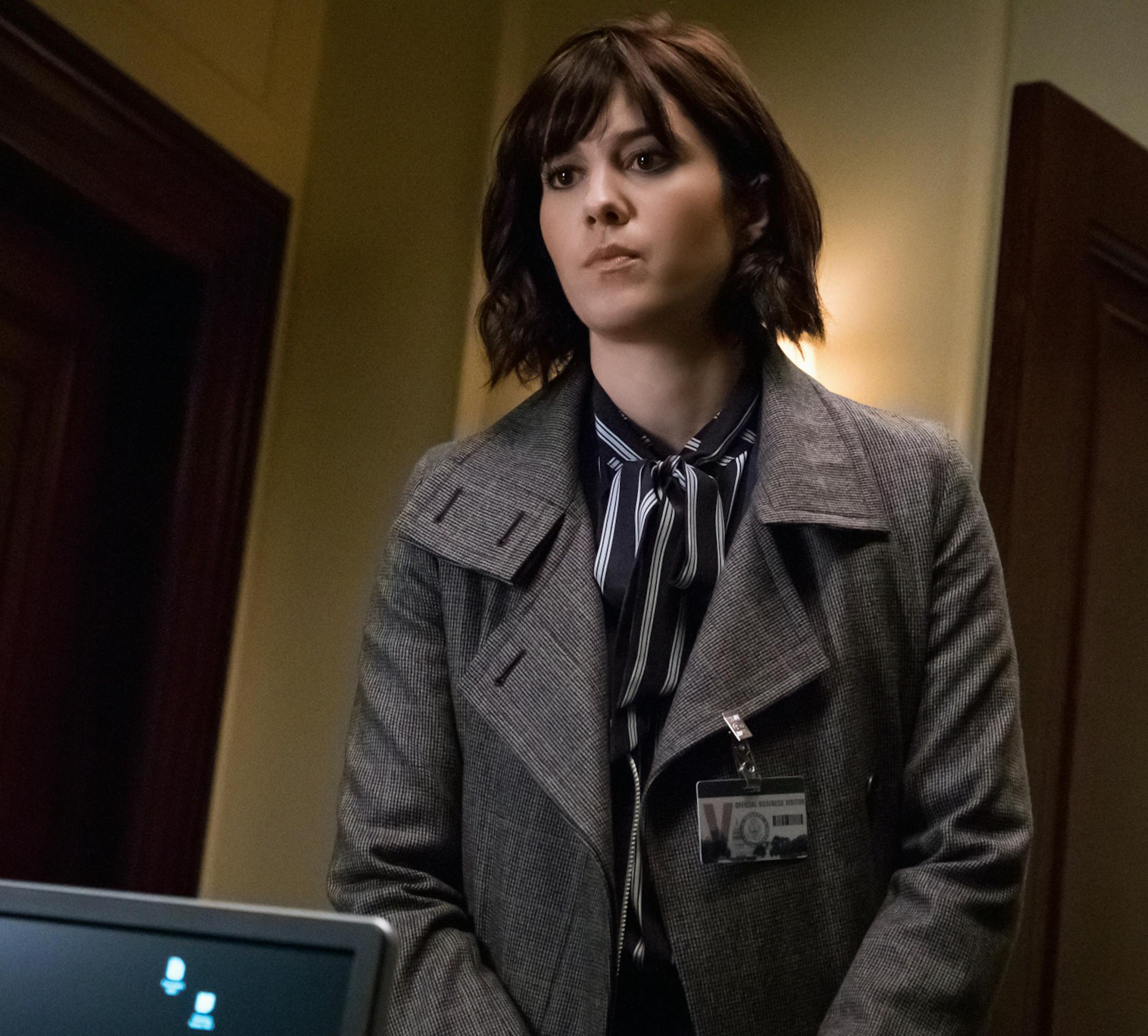 FILE - This image released by CBS shows Mary Elizabeth Winstead in a scene from "BrainDead," premiering June 13, 2016 on CBS. (Jeff Neumann/CBS via AP)