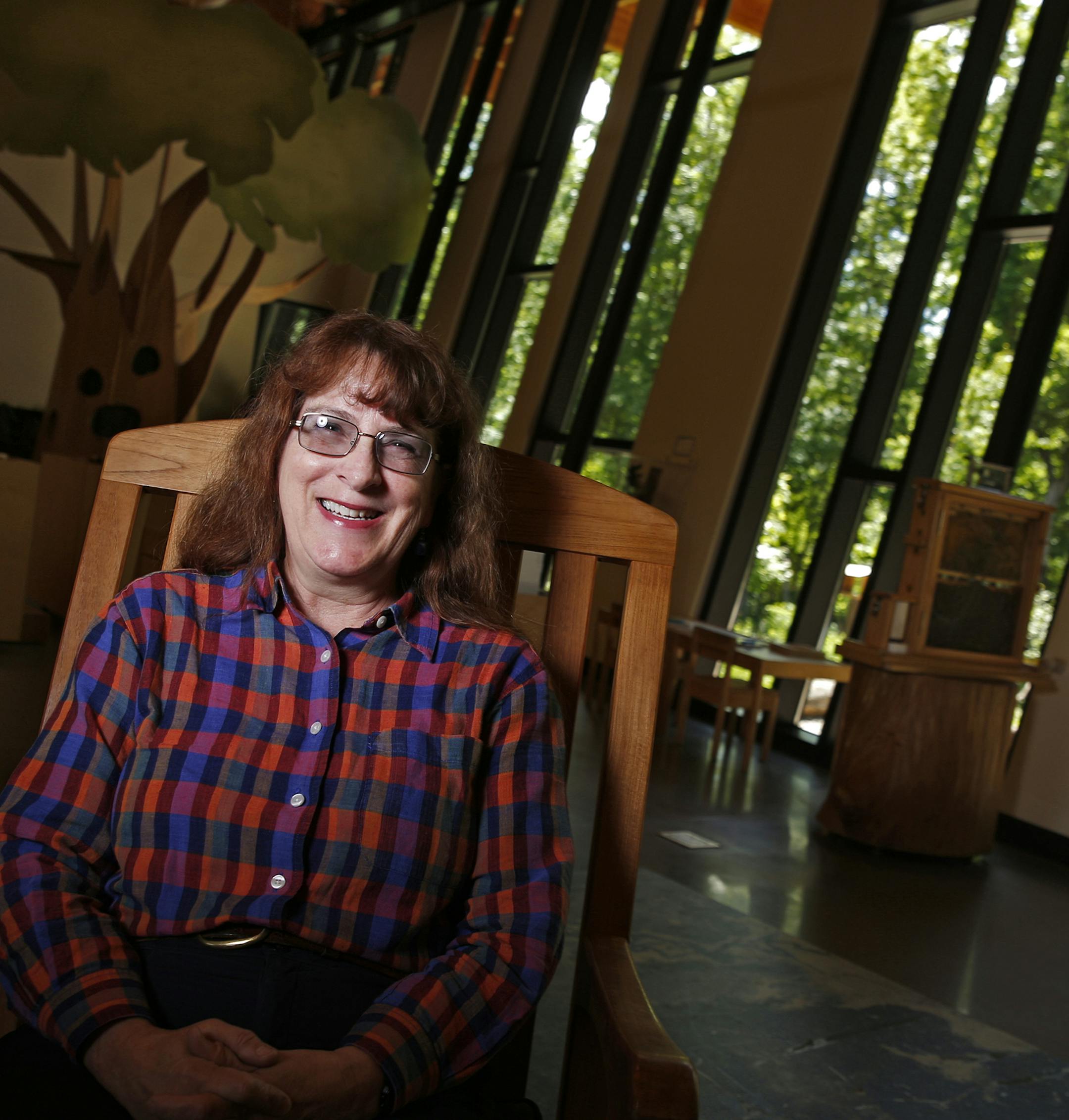 At the Eastman Nature Center in in Three Rivers' Elm Creek Park, Naturalist Lee Ann Landstrom, who served with Three Rivers Park District recently retired after more than 30 years at the state's largest park system. She spent most of her career at Eastman Nature Center, helping oversee the 2012 rebuilding of the facility that offers wildlife watching and educational programs .] Richard Tsong-Taatarii/rtsong-taatarii@startribune.com
