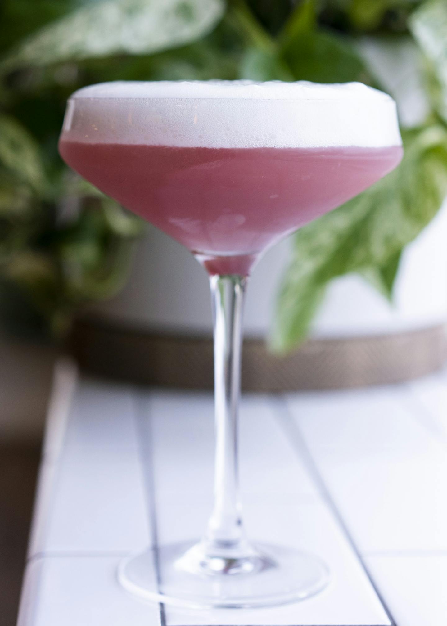 Showdown in Tangletown cocktail has repasado tequila, ginger syrup, black currant, house blackberry bitters, lime, allspice dram and vanilla lime foam at Estelle in St. Paul, Minn., on Friday, February 7, 2020. ] RENEE JONES SCHNEIDER &#xa5; renee.jones@startribune.com