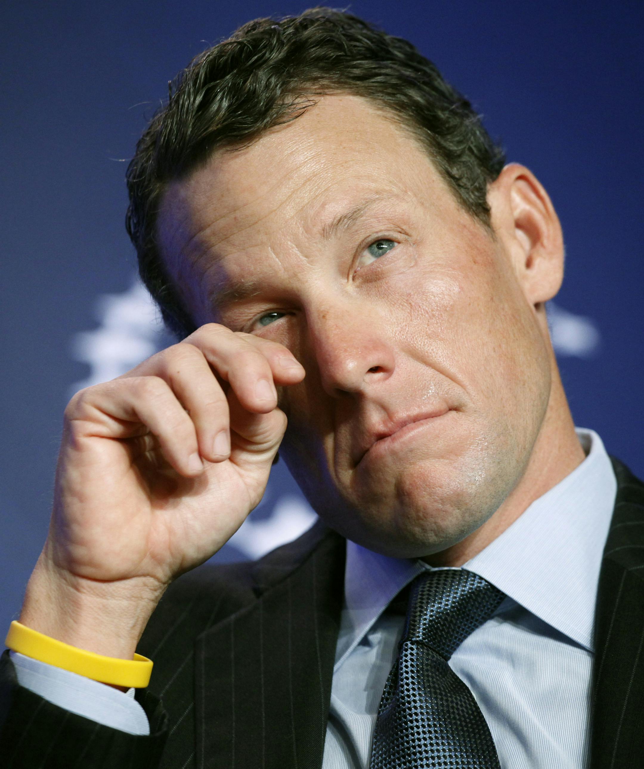 FILE - In this Sept. 22, 2010 file photo, Lance Armstrong, cyclist and Livestrong founder, attends the Clinton Global Initiative in New York. Nike Inc. is cutting ties with the Livestrong cancer charity. The move by the sports company ends a nine-year relationship that helped the foundation raise more than $100 million and made the charity's signature yellow wristband an international symbol for cancer survivors. (AP Photo/Mark Lennihan, File)