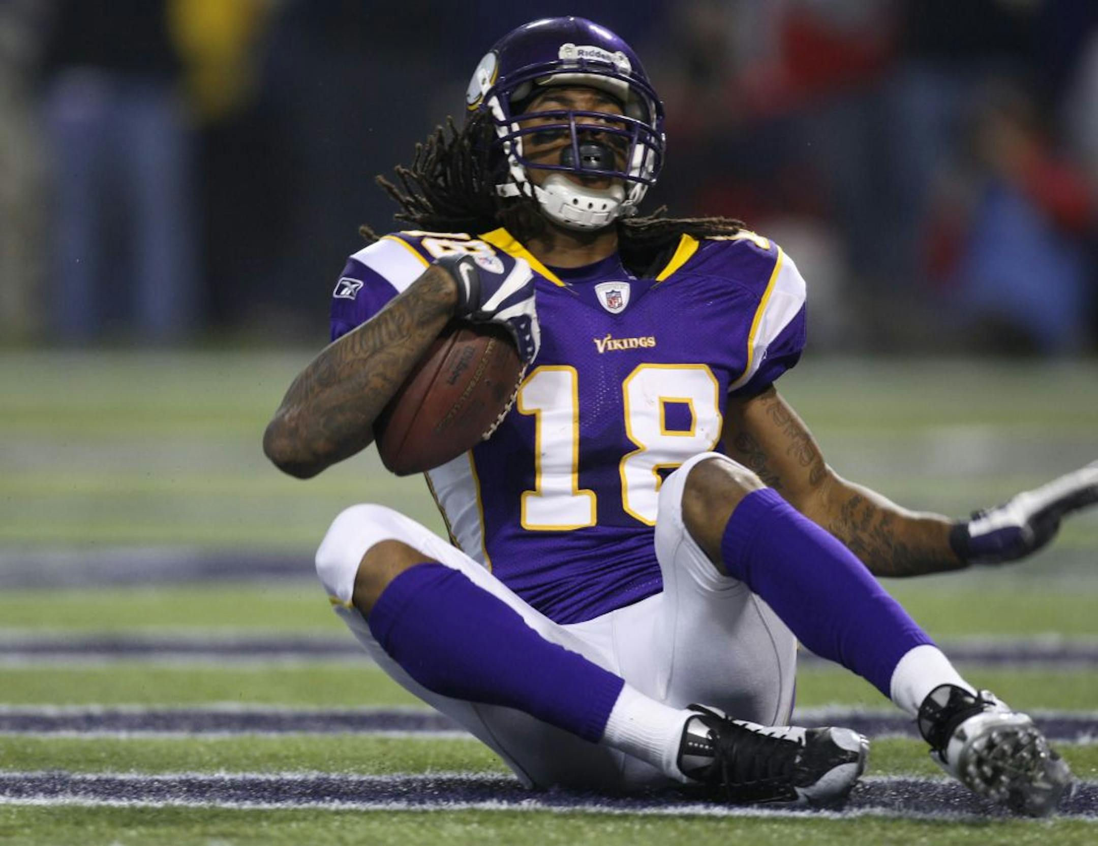 Vikings wide receiver Sidney Rice