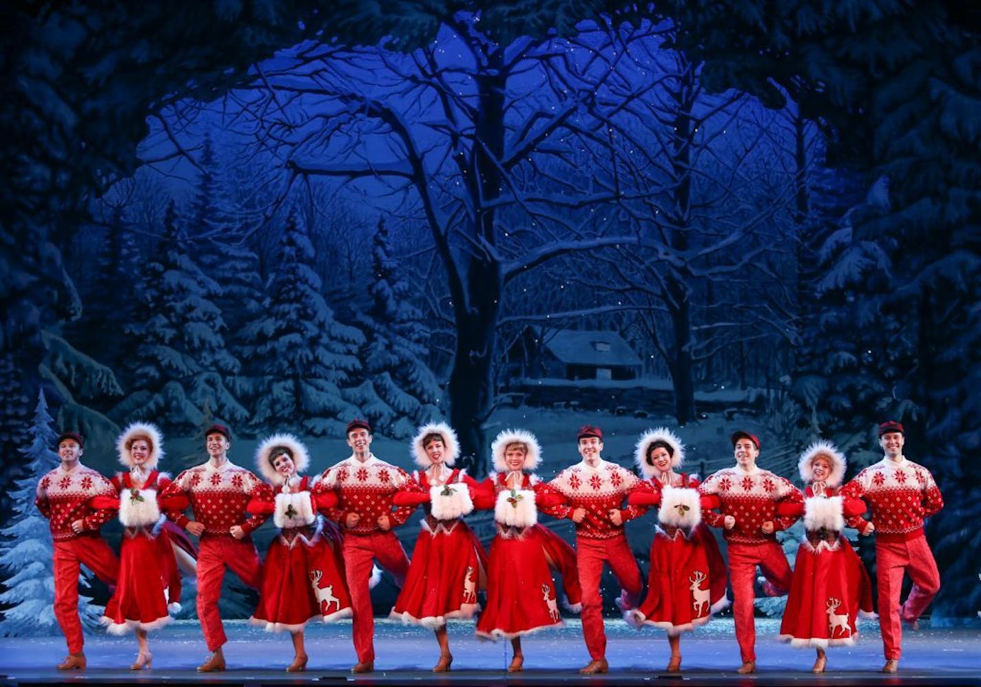 credit: Ken White Maria Briggs, second from right, in the national tour of "White Christmas," headed to the Orpheum.