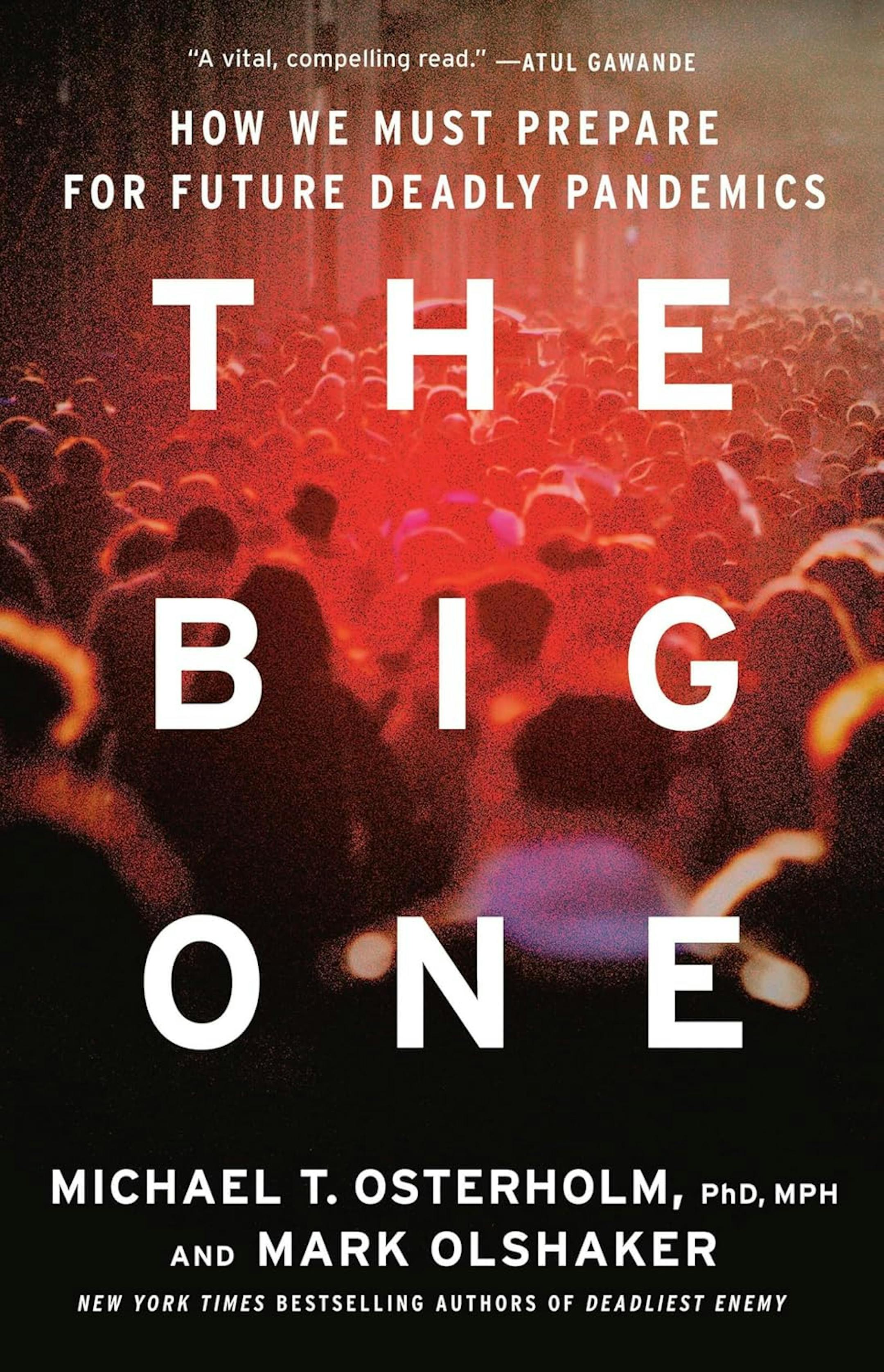 cover of The Big One features a hazy photo of a crowd of people
