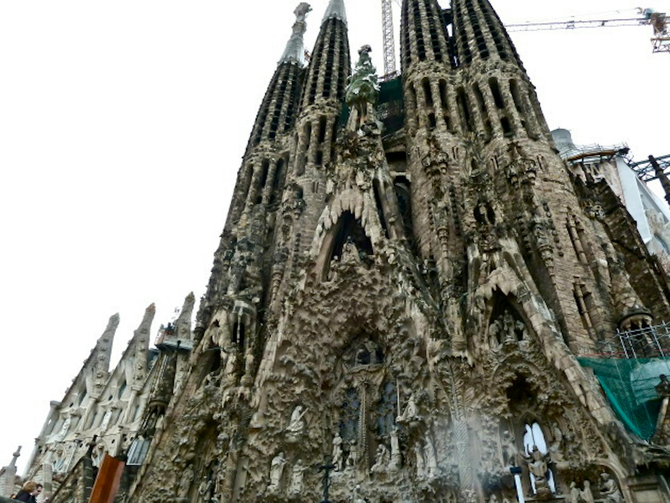 The exterior of la Sagrada Familia church!