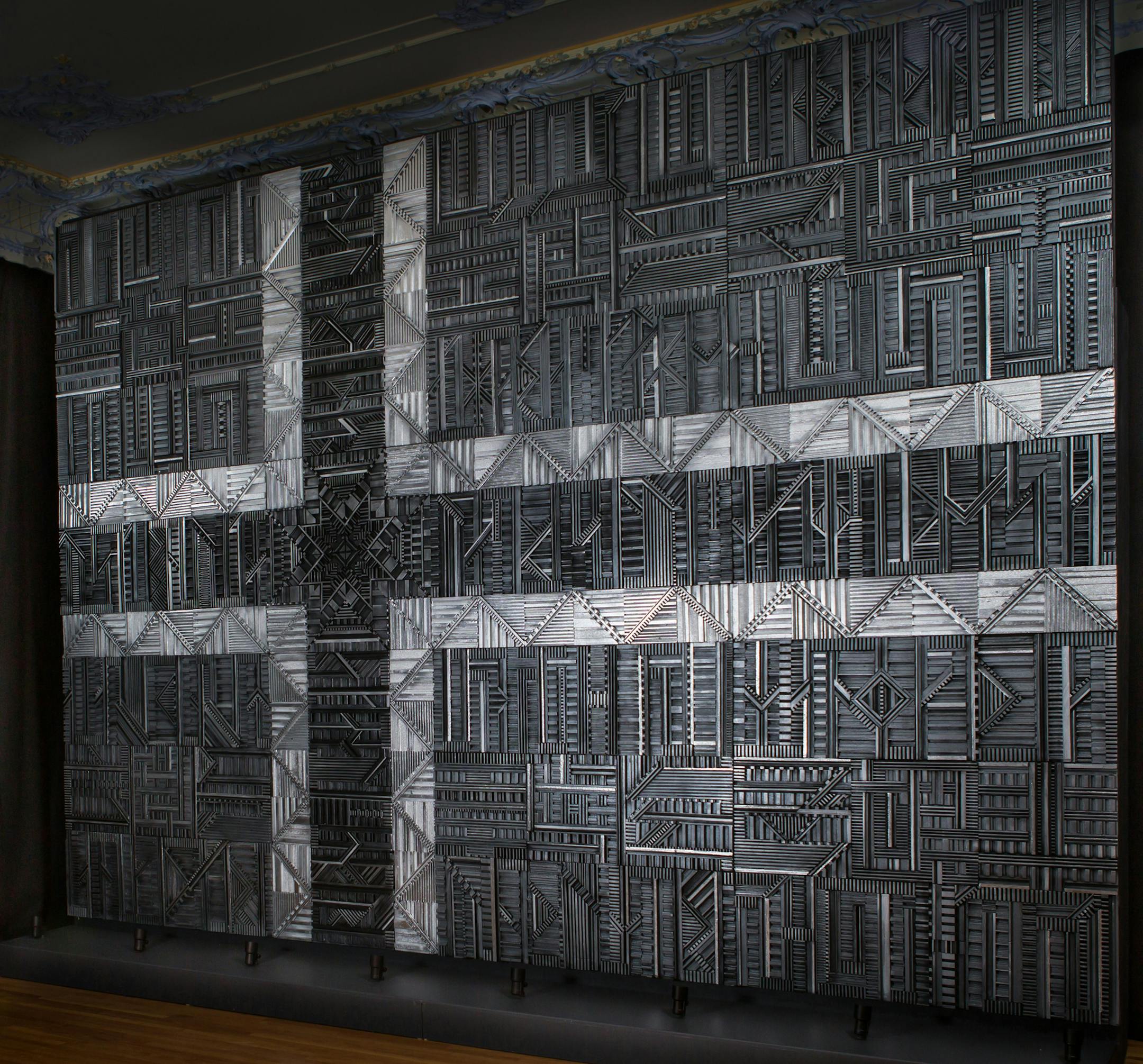 Norwegian sculptor Ian Ward Garlant's " Love Norway X" Photo by Nick Kozal