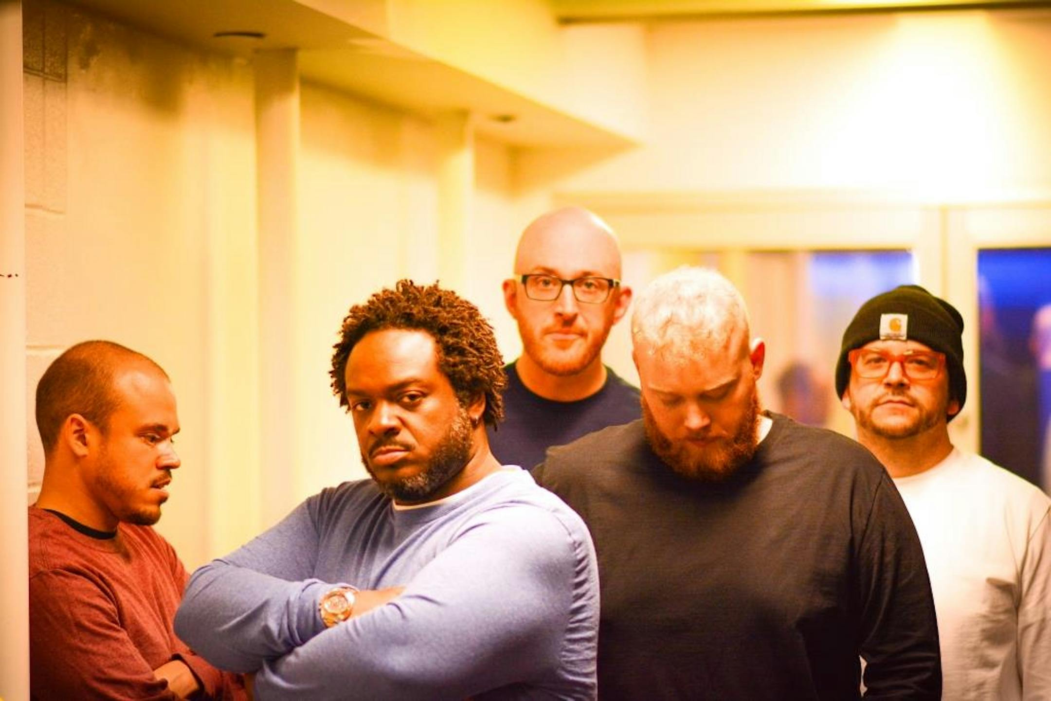 Carnage, second from left, performs with a new band Friday at the Dakota.