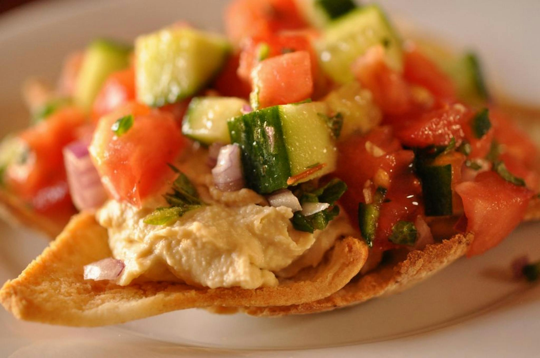 Greek Nachos are big on flavor, not fat and calories.