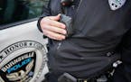 Burnsville Police Sgt. Chris Wicklund turned his his body camera off after completing a call. ] GLEN STUBBE &#x2022; glen.stubbe@startribune.com Thurs