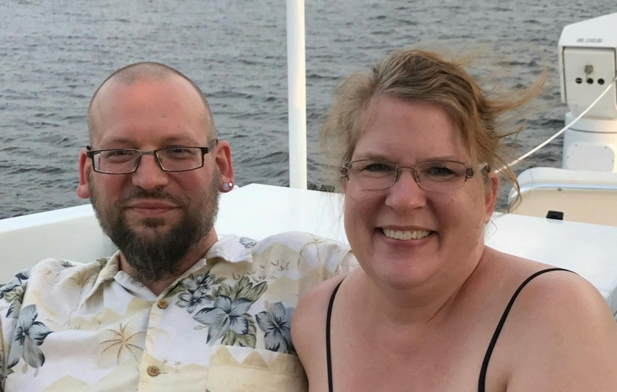 David and Elizabeth Weinlick on Aug 10, 2017. photo provided by Elizabeth Weinlick.