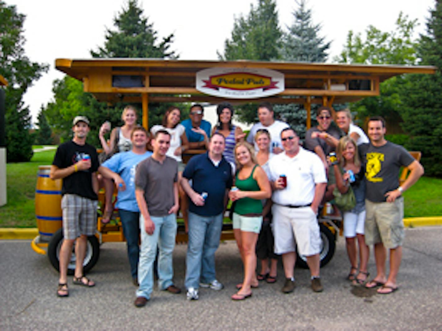 All 16 of us said we'd "do the PedalPub" again!