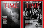 Two of the four covers Time has produced for its 2018 Person of the Year
