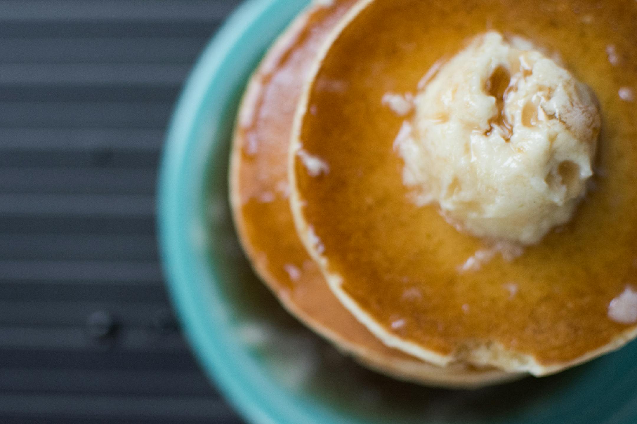 Fat Cheeks Foods butter on pancakes. (Photo Courtesy Jamie Pearson)