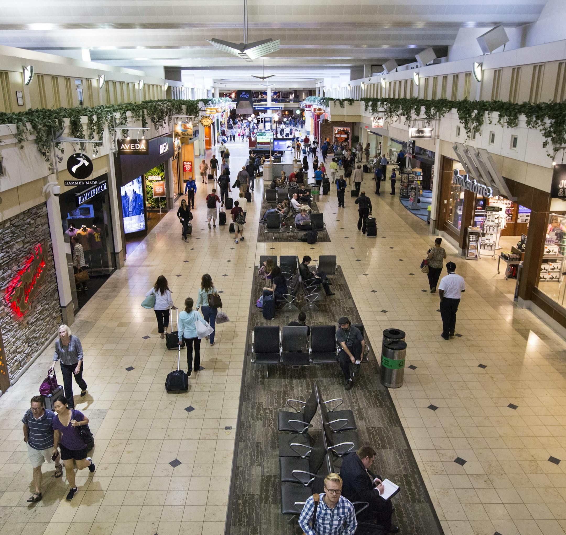 Minneapolis-St. Paul International Airport, shown here in a 2015 photo, dipped in a J.D. Power satisfaction study.