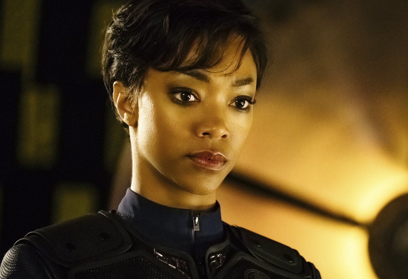 Pictured: Sonequa Martin-Green as First Officer Michael Burnham. STAR TREK: DISCOVERY coming to CBS All Access. Photo Cr: Jan Thijs &#x221a;?&#xac;&#xa9; 2017 CBS Interactive. All Rights Reserved.