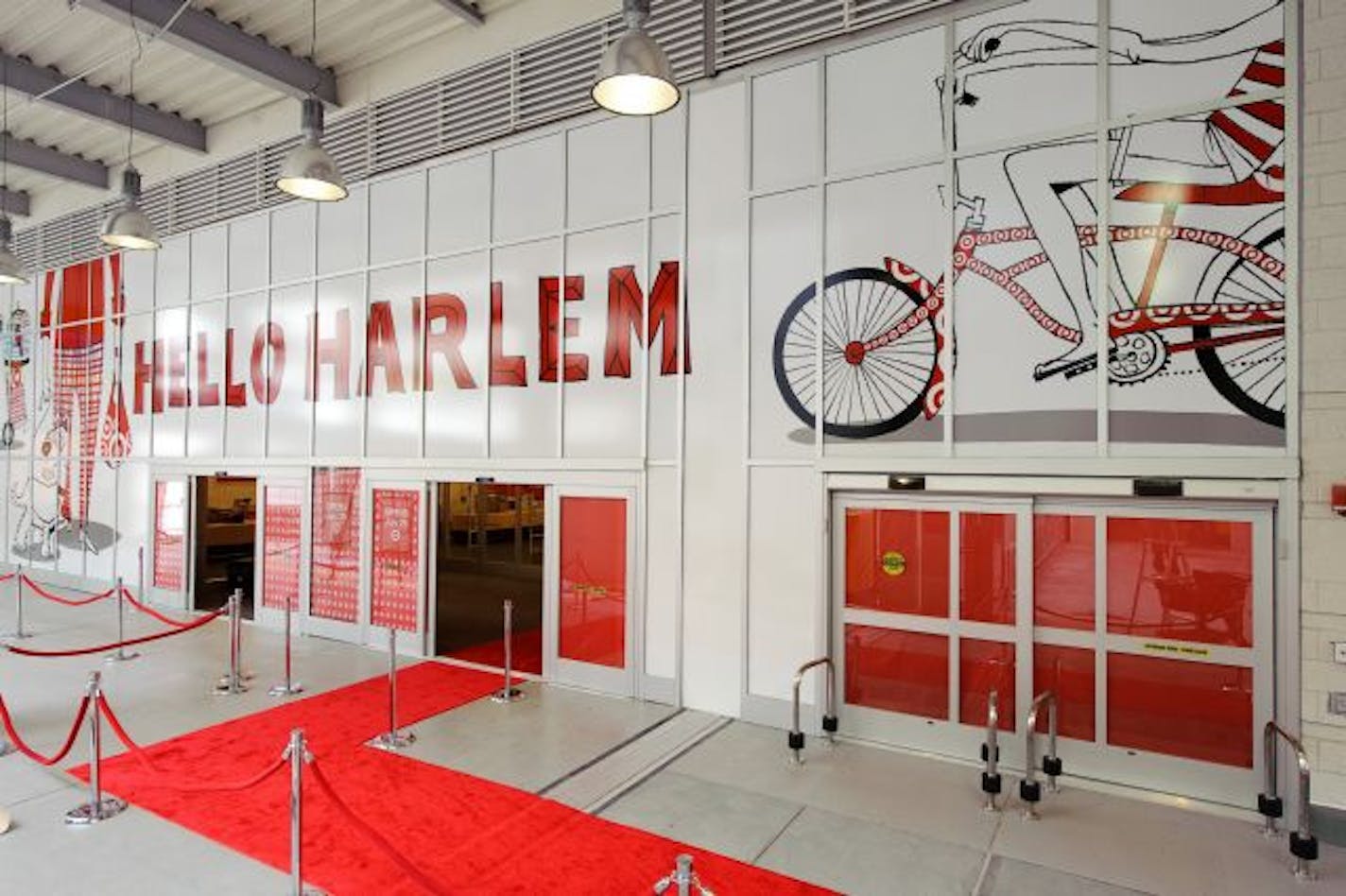 The exterior view of a Target store is seen Wednesday, July 21, 2010, in New York. The new store opens to the public July 25. Target's first store on the New York island officially opens in East Harlem on Sunday, with merchandise tailored to the neighborhood, including Spanish-language greeting cards, multicultural dolls, religious candles and renowned Southern food produced locally. It's a key step in the discounter's push into urban markets to fuel its growth. (AP Photo/Target Corp.) NO SALES.