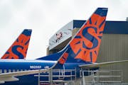 Image of Sun Country Airlines planes.
