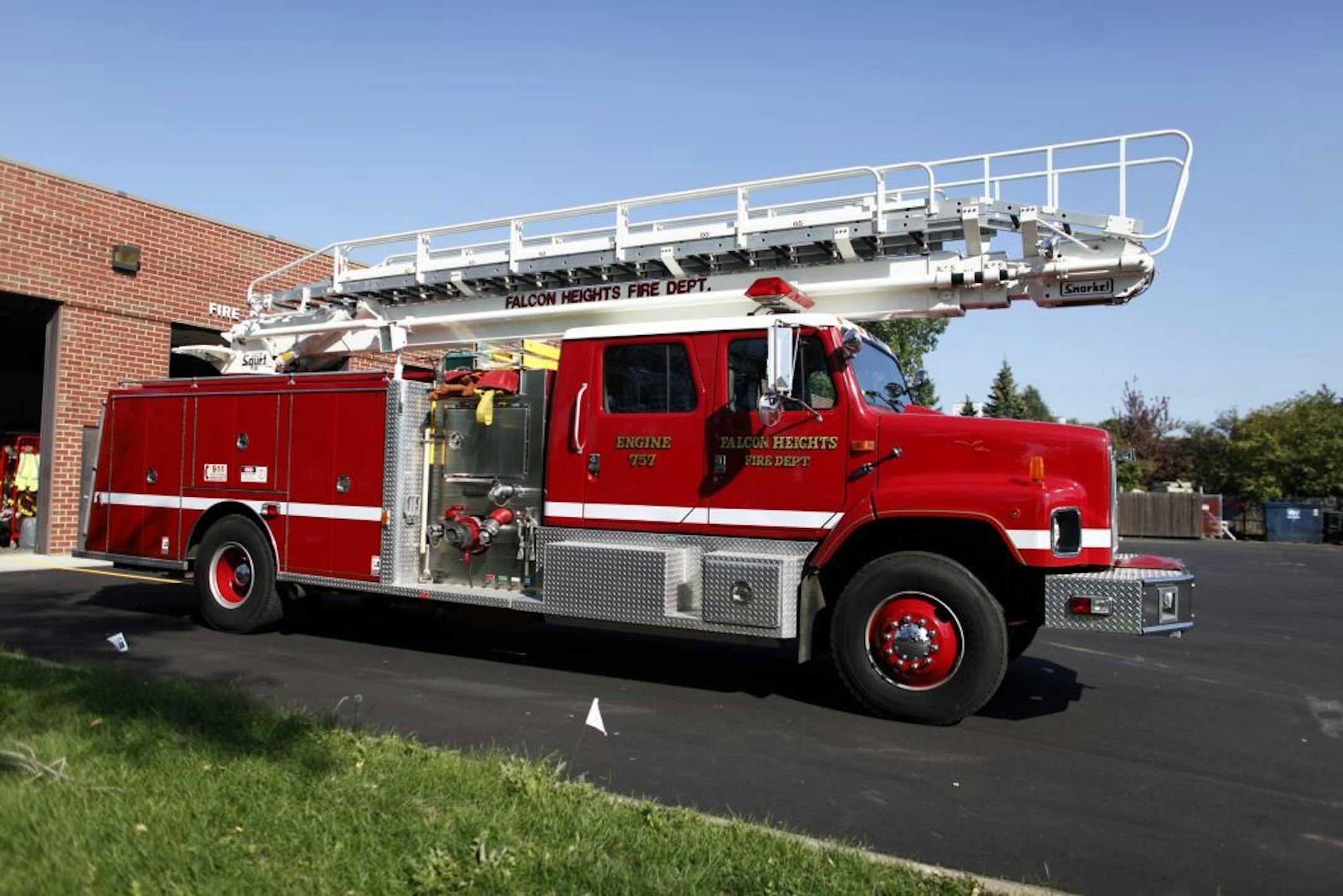 The Falcon Heights department, with one firehouse and a $185,000 annual operating budget, has no full-time staff. It provides fire services for neighboring Lauderdale.