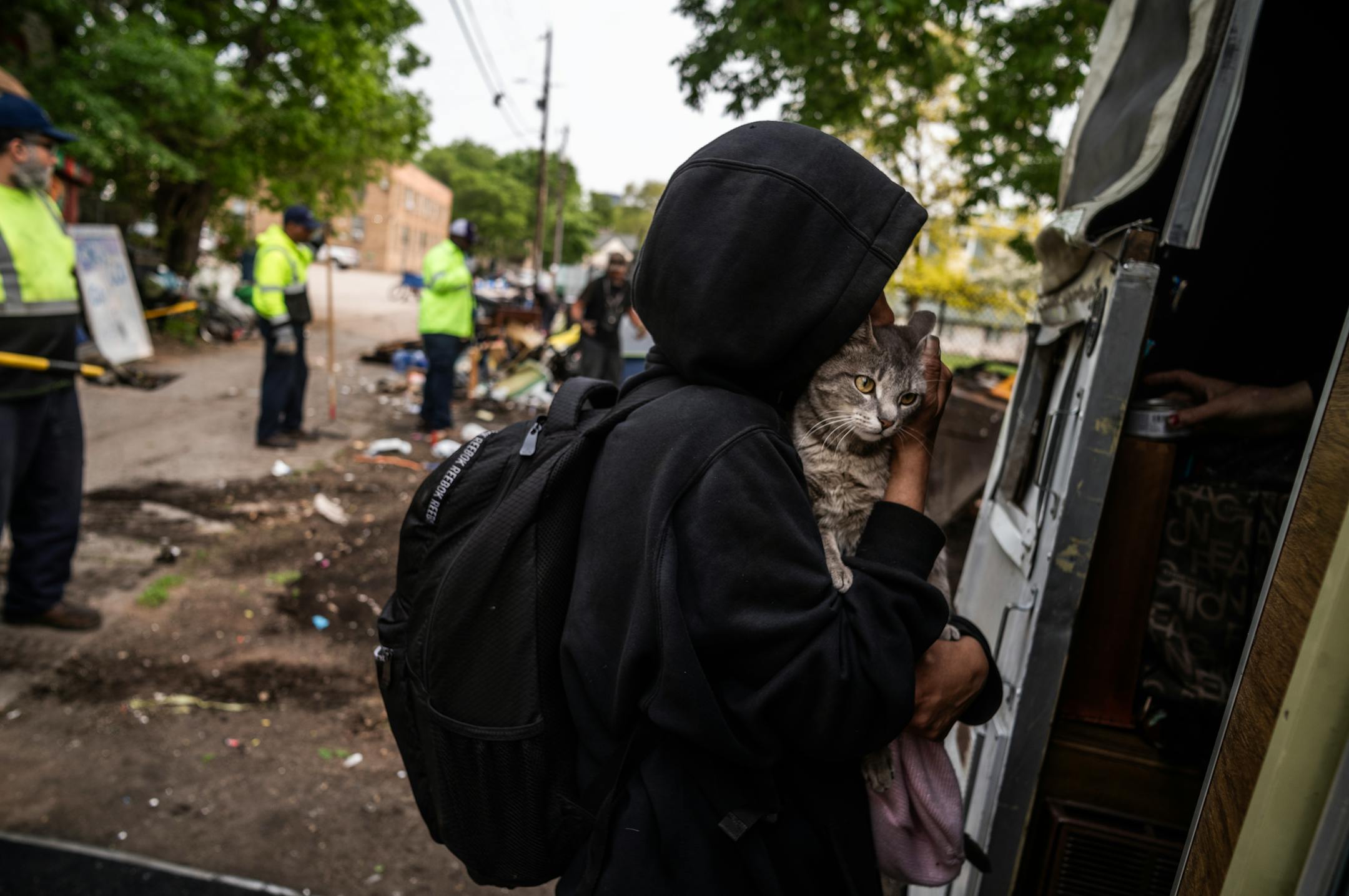The city of Minneapolis cleared out an encampment on the 2700 block of S. 2nd Avenue South in Minneapolis in May.