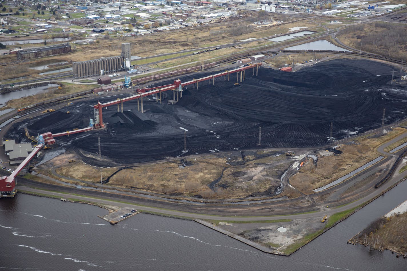 C. Reiss wants to move its coal and limestone terminal from Duluth to just upstream of the Midwest Energy Resources Co. terminal in Superior, pictured here. ALEX KORMANN • alex.kormann@startribune.com