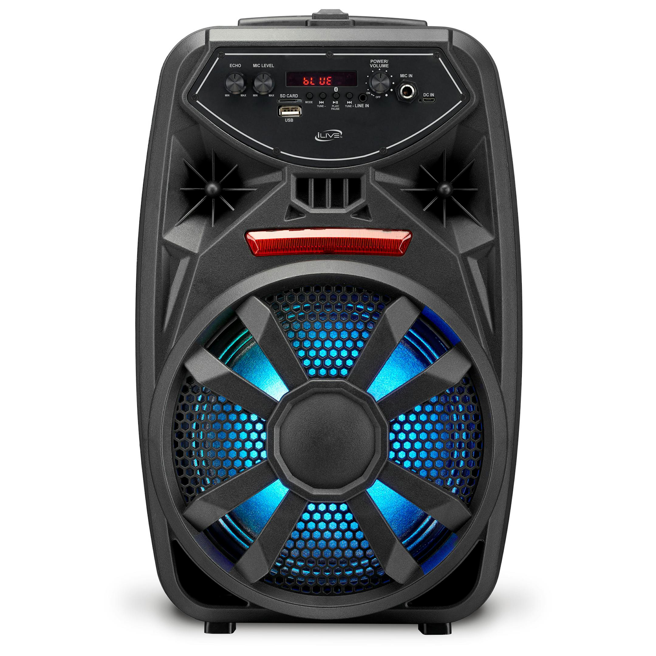 The iLive Bluetooth (5.0) Tailgate has wheels and a retractable ergonomic handle to easily transport from tailgate gatherings to a backyard dance party. (Alvin Choi/iLive Electronics/TNS) ORG XMIT: 11282540W