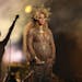 FILE - This Feb. 12, 2017, file photo shows Beyonce performing at the 59th annual Grammy Awards in Los Angeles. Beyonce and Jay Z celebrated the impen