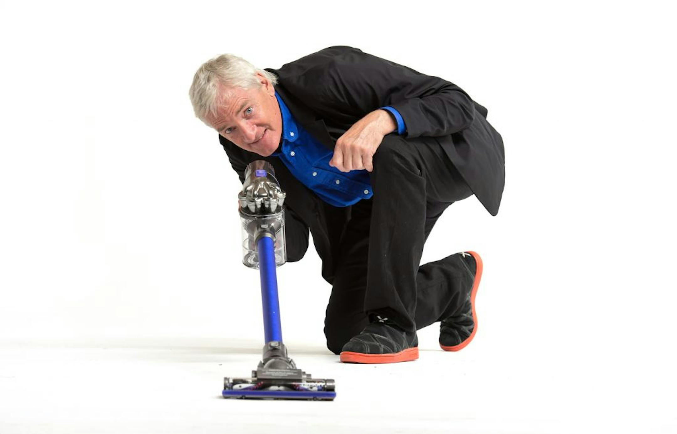 James Dyson, inventor of the Dyson vacuum cleaner with the Dyson DC44 Digital Slim model. Tuesday, October 23, 2012