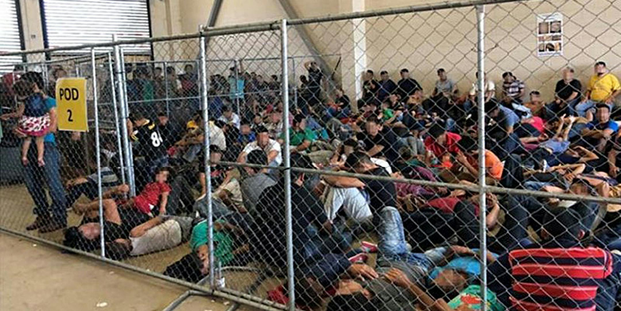 The Inspector General at the Department of Homeland Security observed overcrowding of families on June 10 at a detention center in McAllen, Texas. (Credit Image: © Department of Homeland Security Office of the Inspector General/ZUMA Wire) ORG XMIT: 1366282