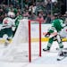 Wild goalie Cam Talbot looked back to see the puck in the net after Dallas’ Tyler Seguin scored Monday.