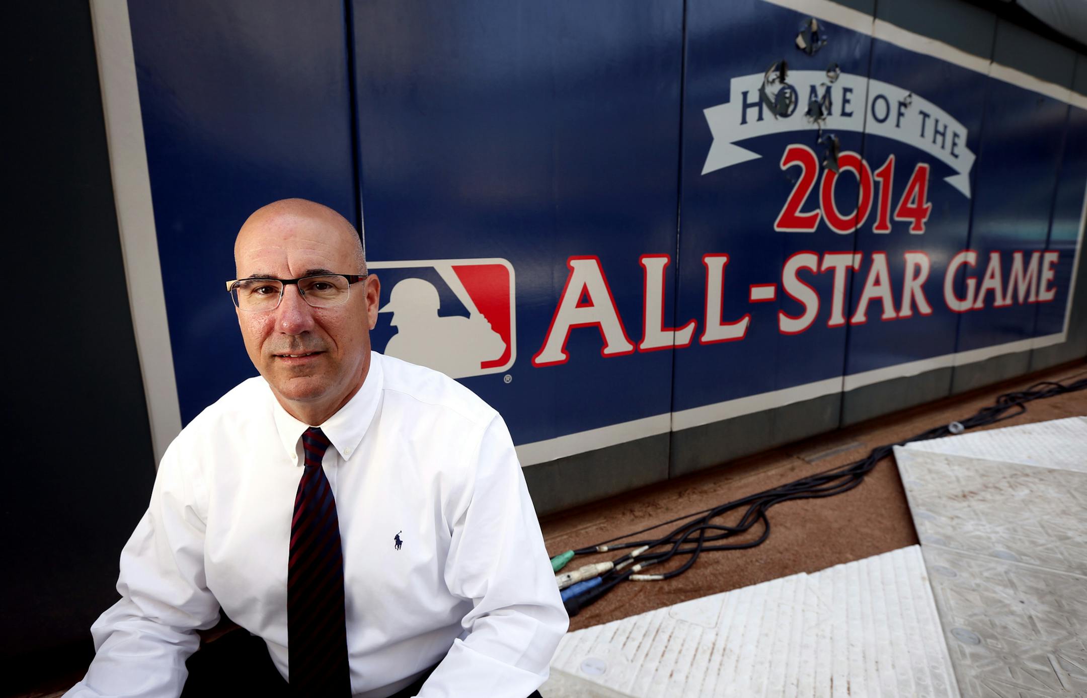 Matt Hoy of the Minnesota Twins posed for a portrait at Target Field Thursday July 11,2013. JERRY HOLT &#x201a;&#xc4;&#xa2; jerry.holt@startribune.com
