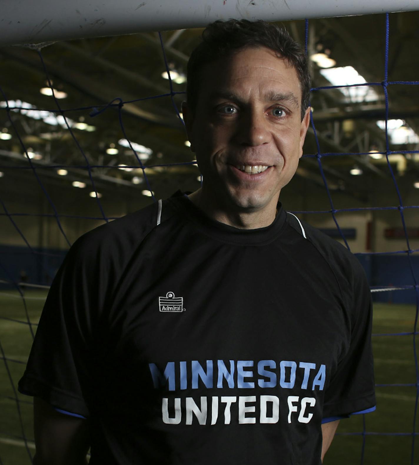 Head coach of Minnesota United Manny Lagos before practice at the indoor practice facility at National Sports Center in Blaine, Min., Wednesday, March 20, 2013. ] (KYNDELL HARKNESS/STAR TRIBUNE) kyndell.harkness@startribune.com