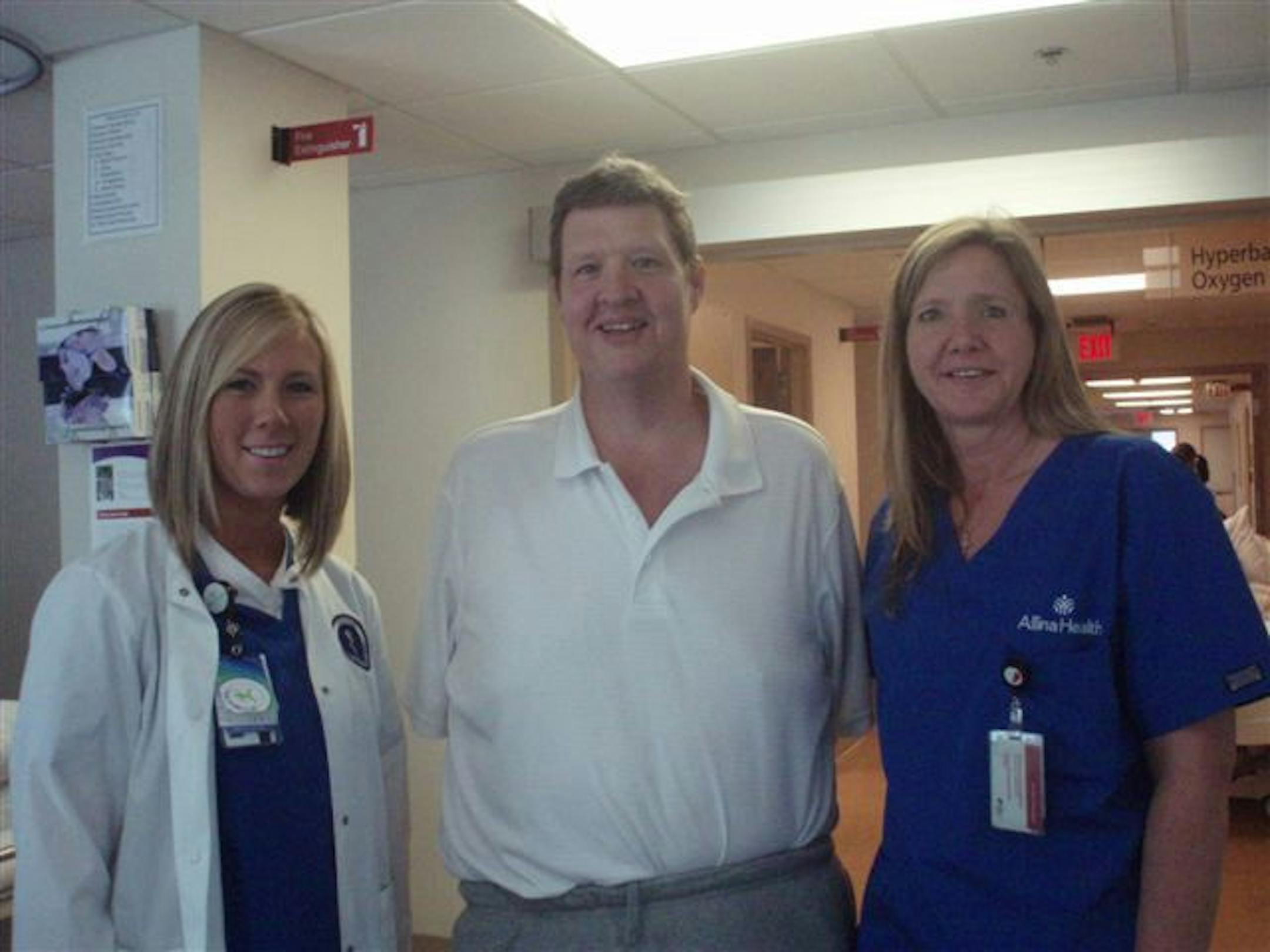 Mike Miller credited staff members with Abbott's hyperbaric oxygen therapy program with helping get him back on both feet.