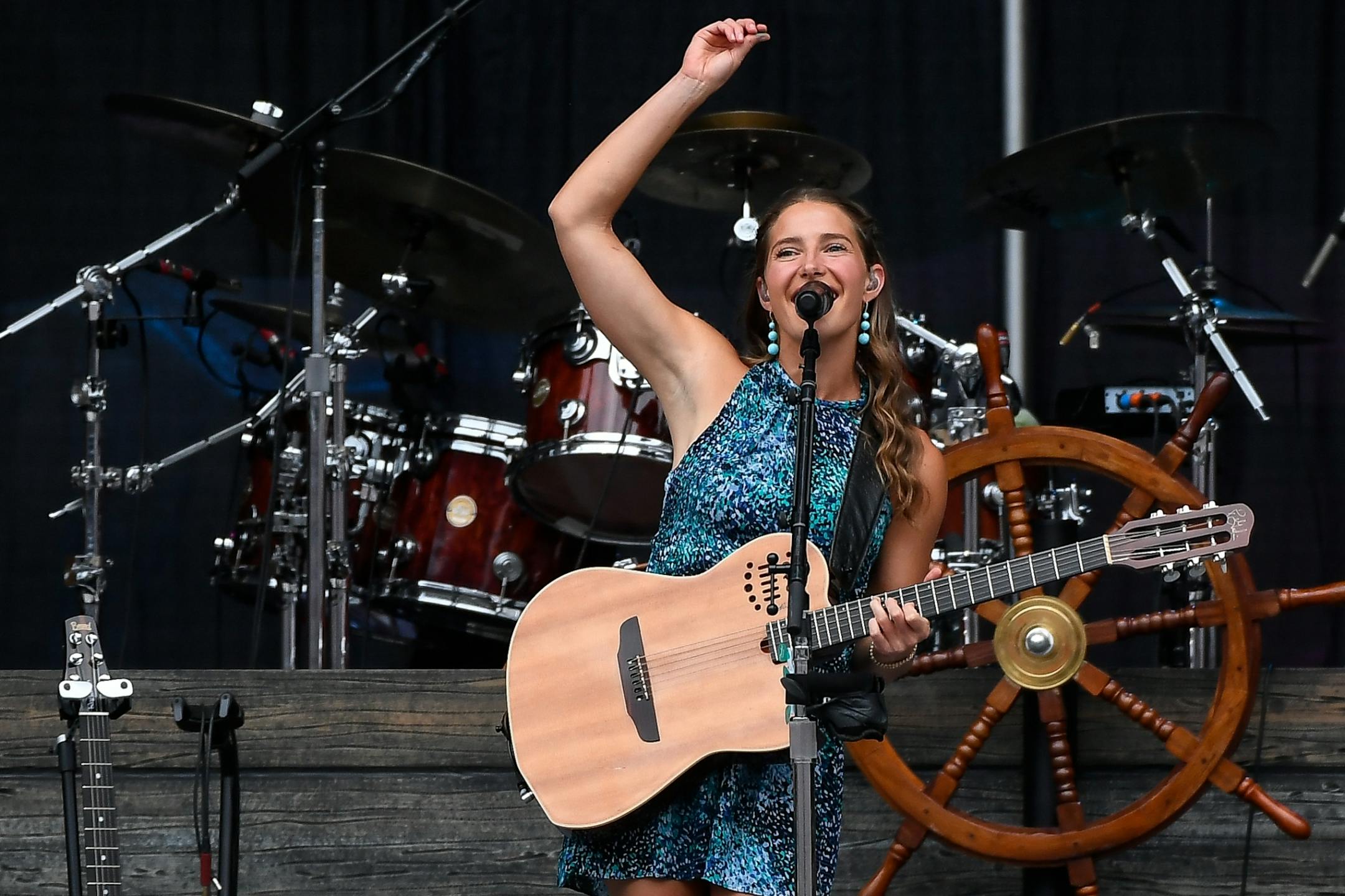 Caroline Jones performed Saturday night at Target Field.