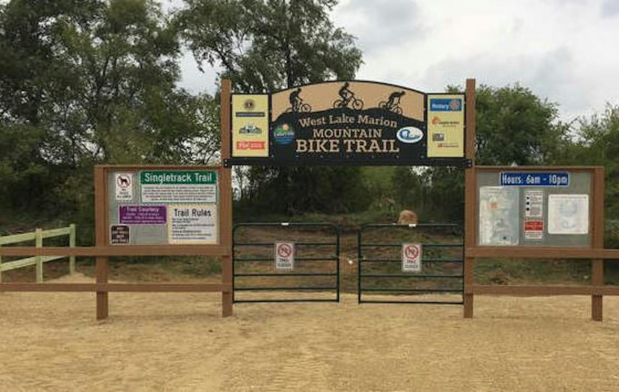 West Lake Marion Mountain Bike Trail encompasses five miles of terrain.