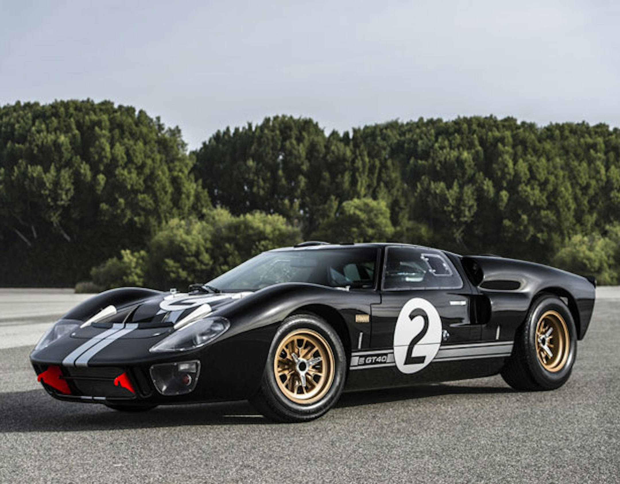 A new 1966 GT40 at Shelby Legendary Cars in Irvine, Calif. The cars are identical to the originals except for modern safety features and materials.