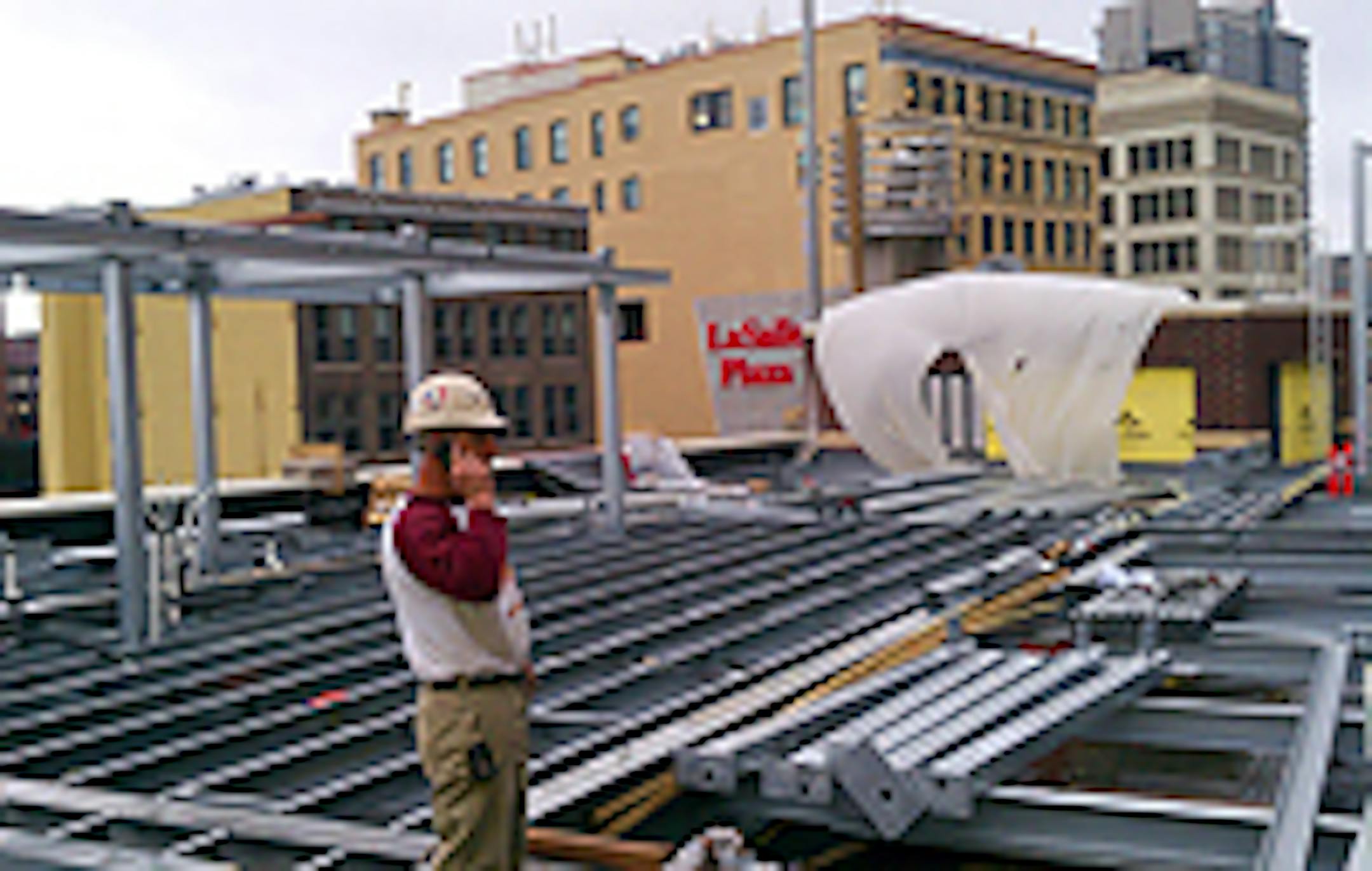 Roof construction at Crave