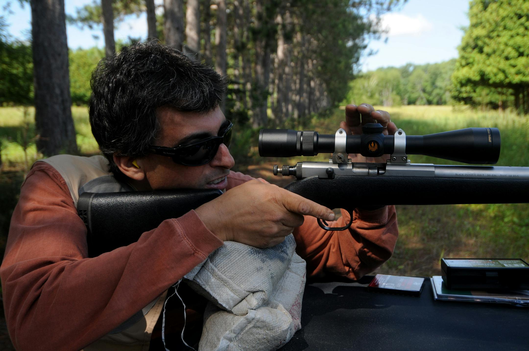 Lou Cornicelli, big game manager for the Minnesota DNR, used a .308-caliber rifle, a 12-gauge shotgun and a .50-caliber muzzleloader to fire seven different types of bullets.