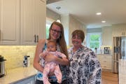 After Jennifer Magee, left, couldn’t find hypoallergenic infant formula to buy with her WIC benefits during the nationwide shortage, her soon-to-be 