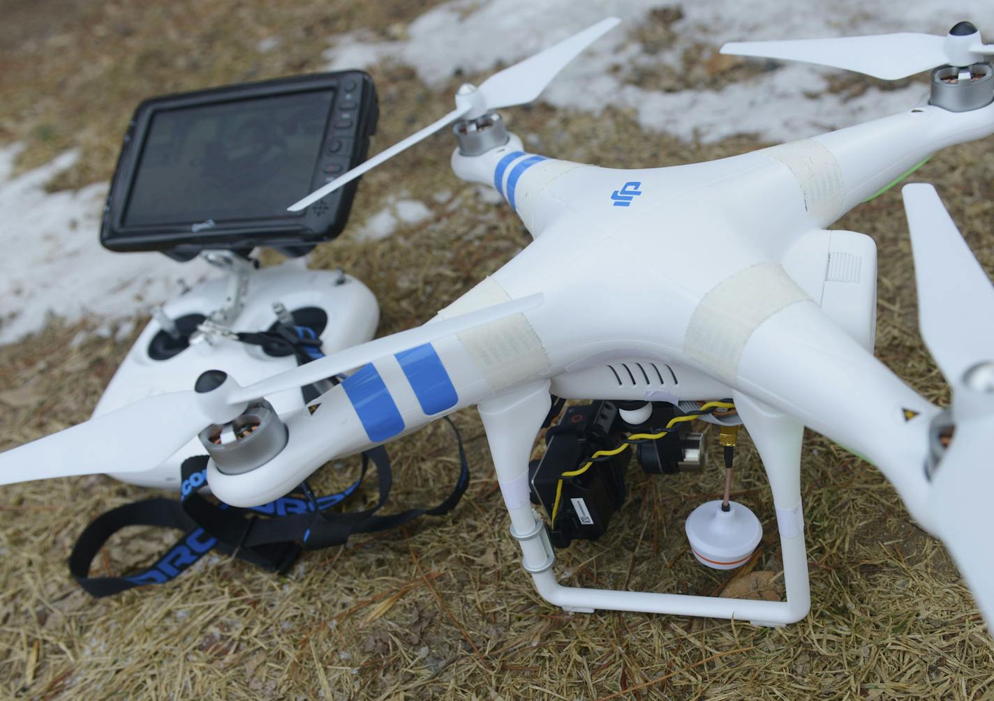 Star Tribune photographer Brian Peterson's drone and controls.