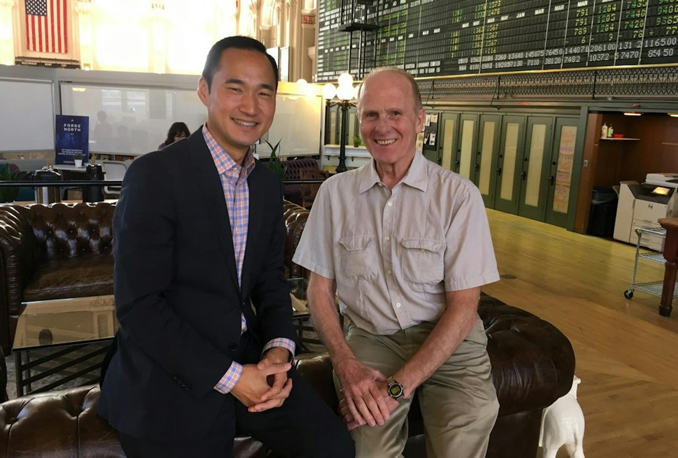CEO Gregg Mast of Clean Energy Economy Minnesota and John Dunlop, a 45-year renewable-energy engineer and advocate, played key roles roles earlier this month in the National American Solar Energy Society annual conference in the Twin Cities. They believe that Minnesota, partly thanks to declining solar-generating costs and energy-storage technology, will boost solar-generated electricity from about 2 percent to 10 percent over the next decade.
Photo: Neal.St.Anthony@startribune.com