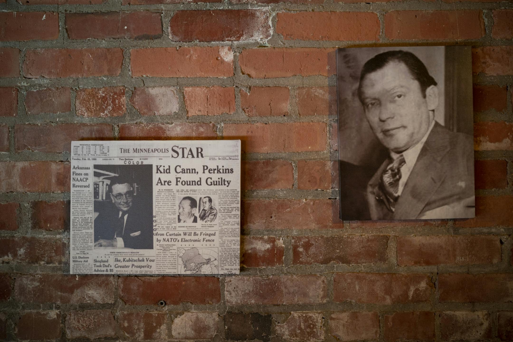 History lessons on the characters of the Prohibition era, such as the Twin Cities' own Isadore "Kid Cann" Blumenfeld, adorn the walls of Nucky's Speakeasy.