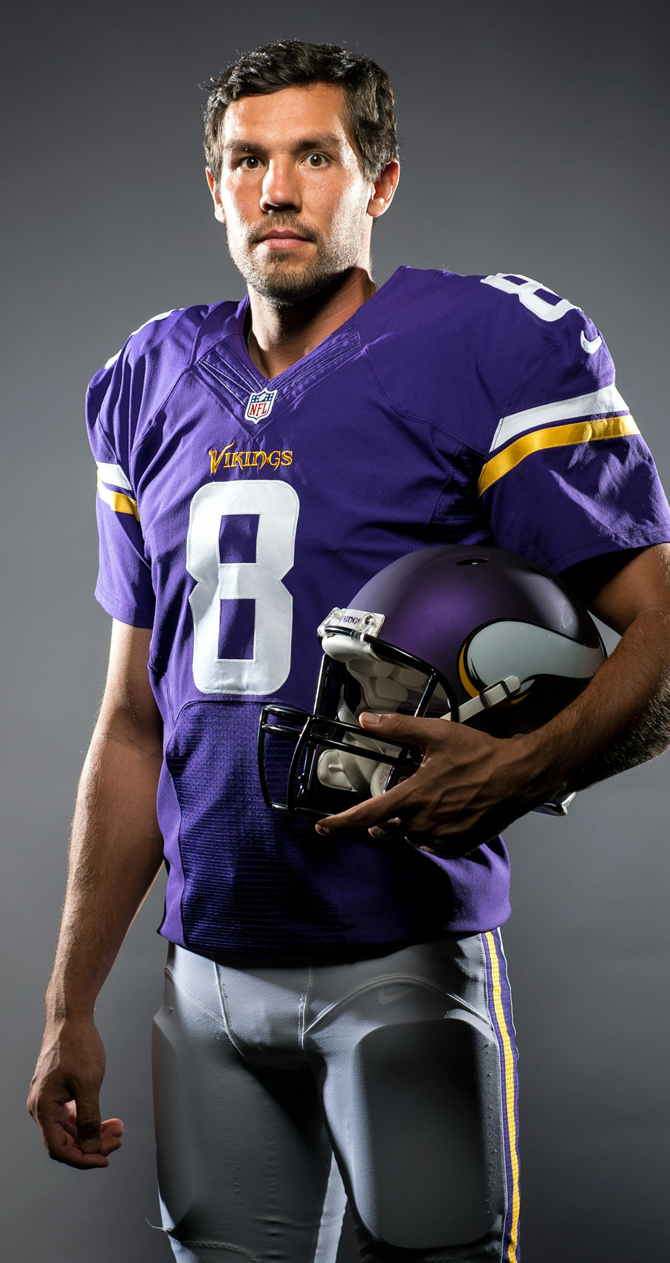 Vikings quarterback Sam Bradford was photographed after practice at Winter Park on Friday, Sept. 9, 2016 in Eden Prairie, Minn. ] (AARON LAVINSKY/STAR TRIBUNE) aaron.lavinsky@startribune.com Vikings quarterback Sam Bradford was photographed after practice at Winter Park on Friday, Sept. 9, 2016 in Eden Prairie, Minn. ORG XMIT: MIN1609091513240099