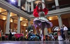Sage Engle Laird, of the Ballet Co. Laboratory performs small excerpts from their upcoming holiday production, The Snow Queen Tuesday, Nov. 15, 2022 a