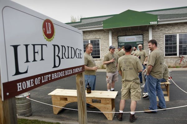 Members of the Beer-a-Palooza group enjoy a Saturday afternoon at the Lift Bridge Brewery in Stillwater, in this file photo from April 14, 2011.