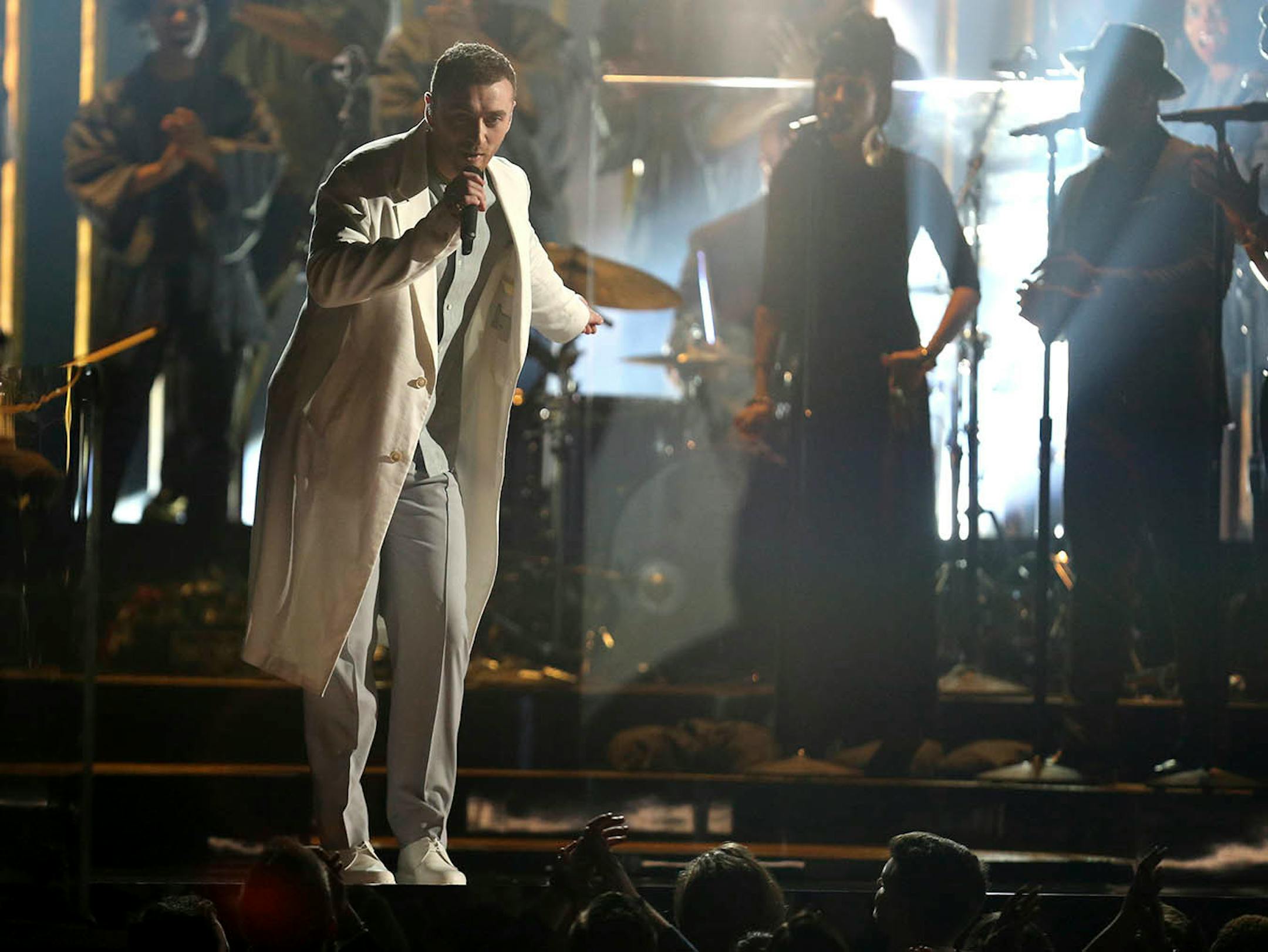 Sam Smith performs onstage at the 60th annual Grammy Awards at Madison Square Garden on Sunday, Jan. 28, 2018, in New York.