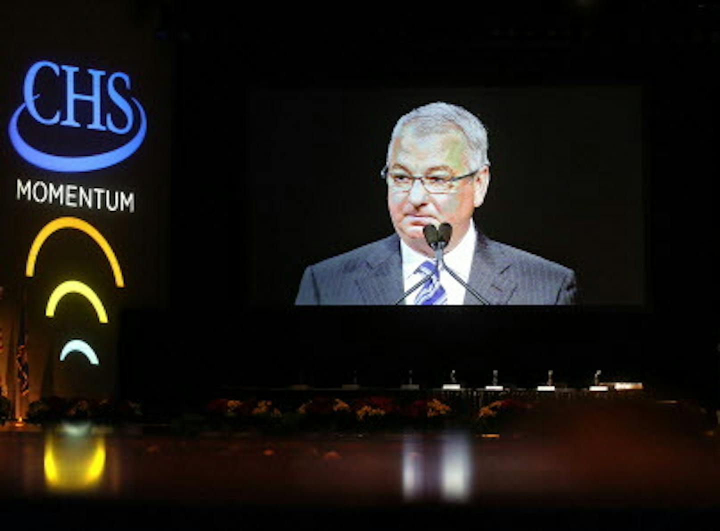 Carl Casale, CEO of the huge farmer cooperative, CHS, delivered a speech at the company&#x201a;&#xc4;&#xf4;s annual meeting in Minneapolis. ] JIM GEHRZ &#x201a;&#xc4;&#xa2; james.gehrz@startribune.com / Minneapolis, MN / December 4 2014 /10:30 AM