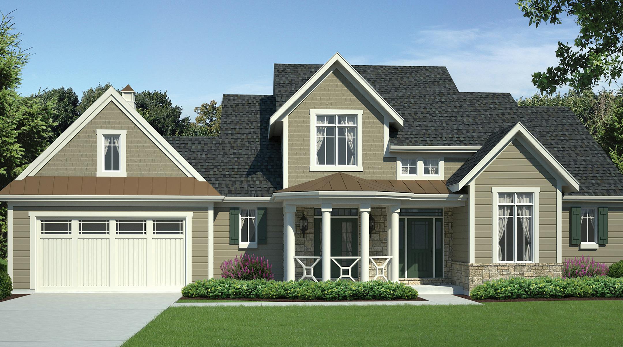 A home plan that's a little bit country. for 100415