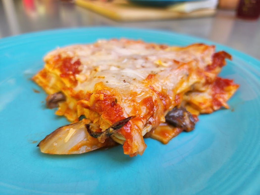 Roasted vegetable lasagna from EaTo.
