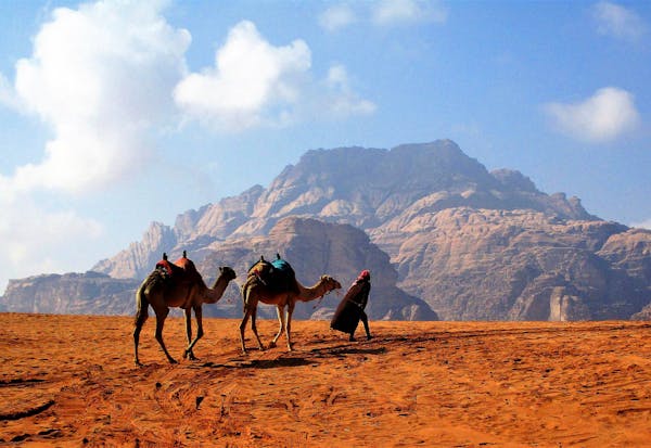 Use my name and location as submitted: Peter F Smith, Woodbury WADI RUM DESERT, JORDAN is a vast desert about 4 driving hours south of Amman mostly po