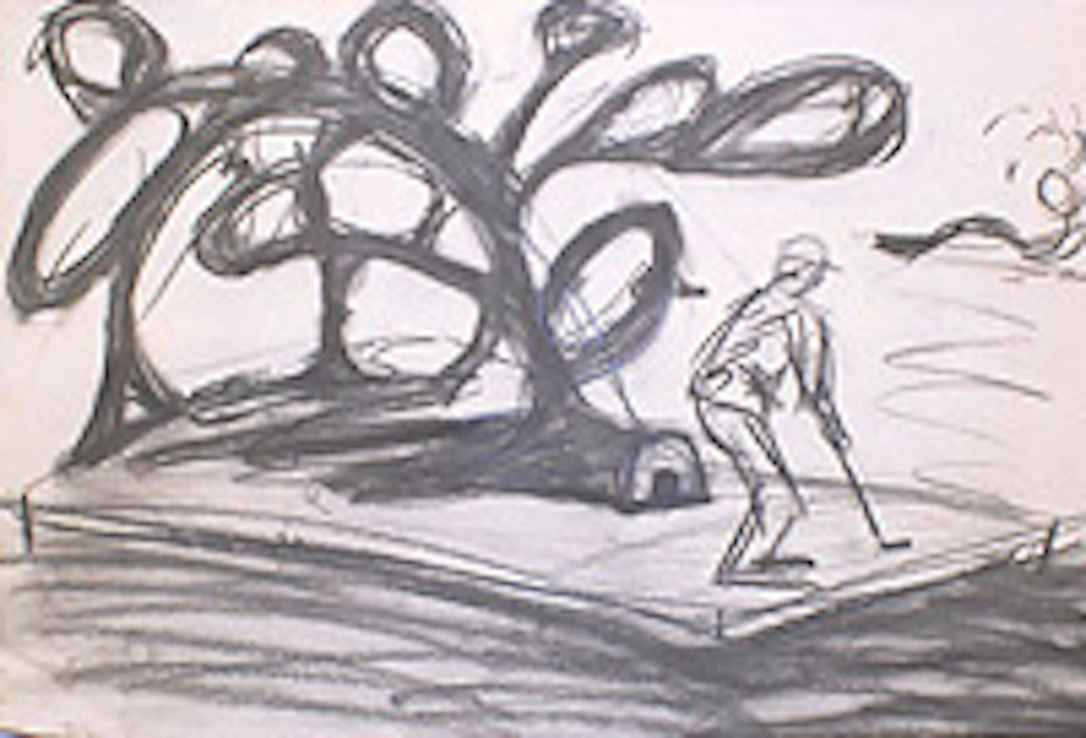 Sketch of the "Pig's Eye Landfill" hole from this year's course.