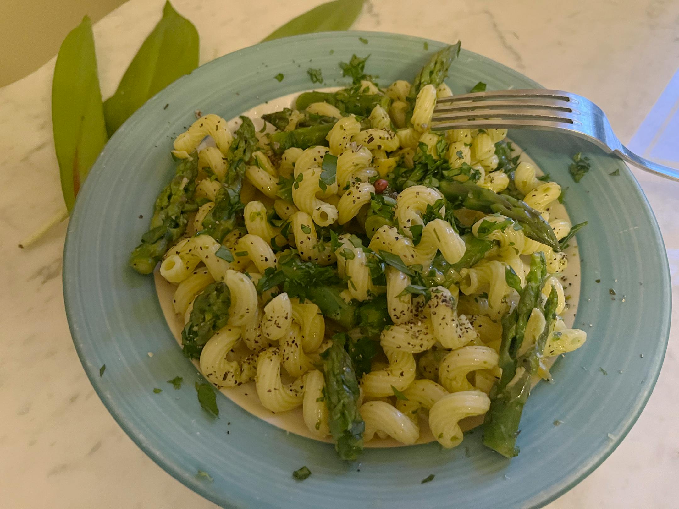 Lemony Spring Pasta takes all the brightness of the season — citrus, asparagus and ramps — and combines it into one dish. Recipe and photo by Beth Dooley, Special to the Star Tribune.